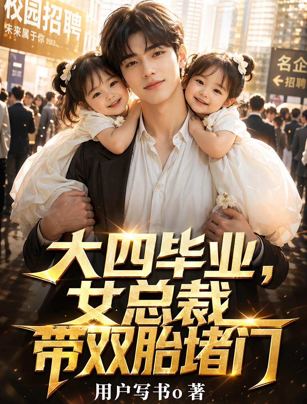 大四毕业，女总裁带双胎堵门